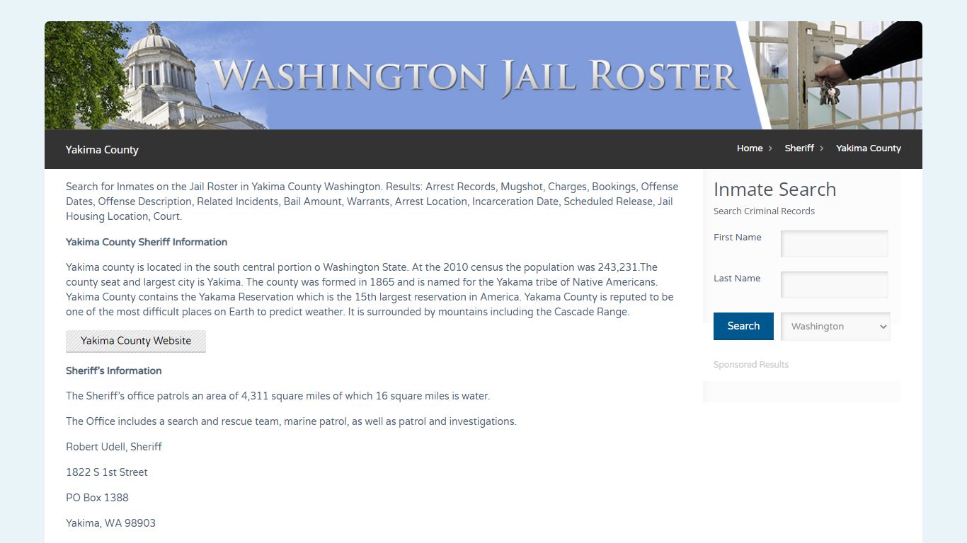 Yakima County | Jail Roster Search
